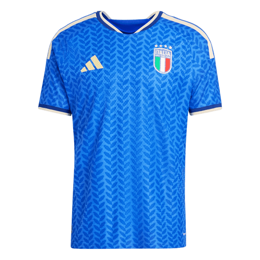 Italië Thuisshirt Wereldkampioenschap 2026 Blauw Speler Grote Maat