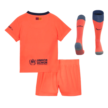Barcelona Derde Shirt Tenue 2025/26 Junior Oranje