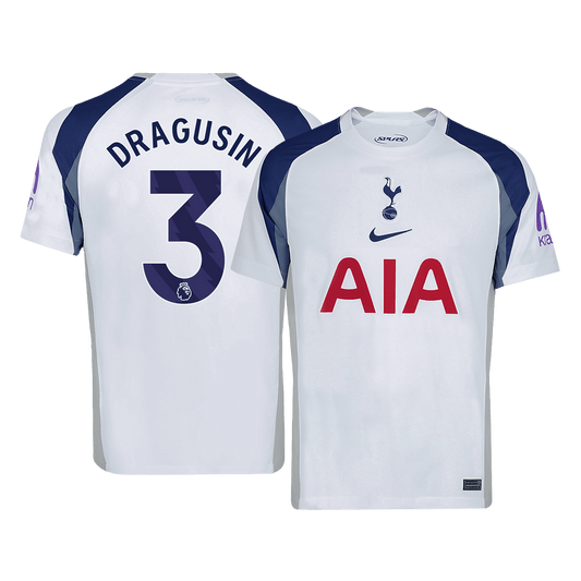 DRAGUSIN #3 Tottenham Hotspur Thuisshirt 2025/26 Wit