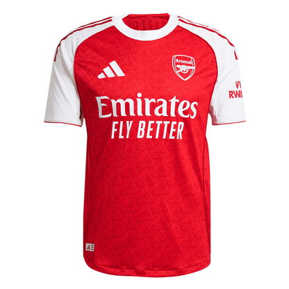 SALIBA #2 Arsenal Domicile Maillot 2025/26 Rouge Authentique