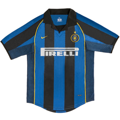 Retro Inter Milaan Thuisshirt 2001/02 Blauw&Zwart