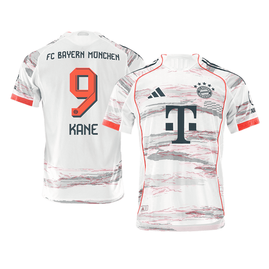 KANE #9 München Uitshirt 2025/26 Wit Speler