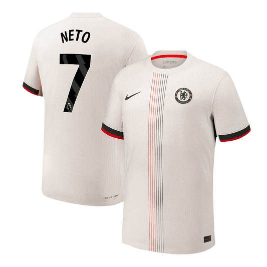 NETO #7 Chelsea Uitshirt 2025/26 Wit Authentiek