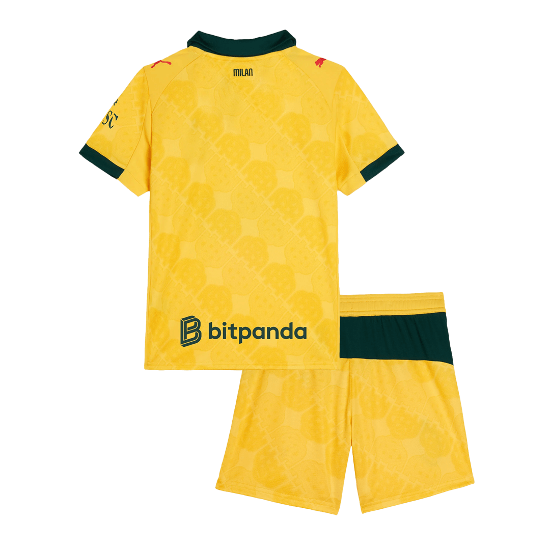 AC Milan Third Maillot Kit 2025/26 Enfant Jaune
