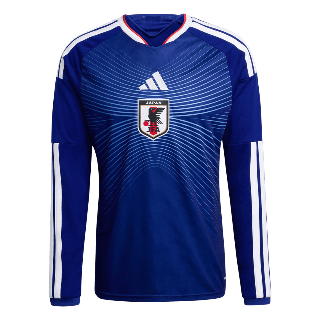 Japan Thuisshirt Lange Mouwen - Wereldkampioenschap 2026 Marineblauw Grote Maten
