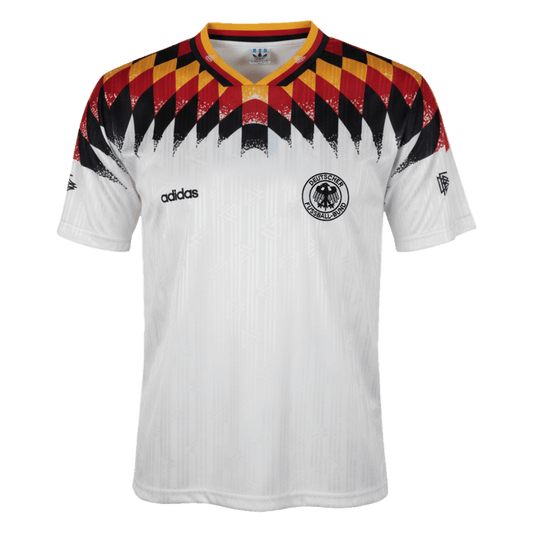 Retro Duitsland Thuisshirt 1994 Wit
