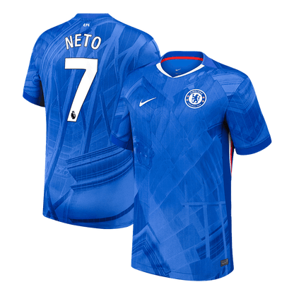 NETO #7 Chelsea Thuisshirt 2025/26 Blauw - Super