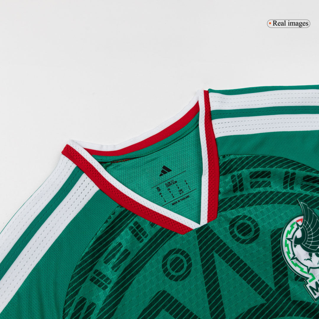 S.GIMENEZ #11 Mexique Domicile Maillot - Coupe du Monde 2026 Vert Joueur