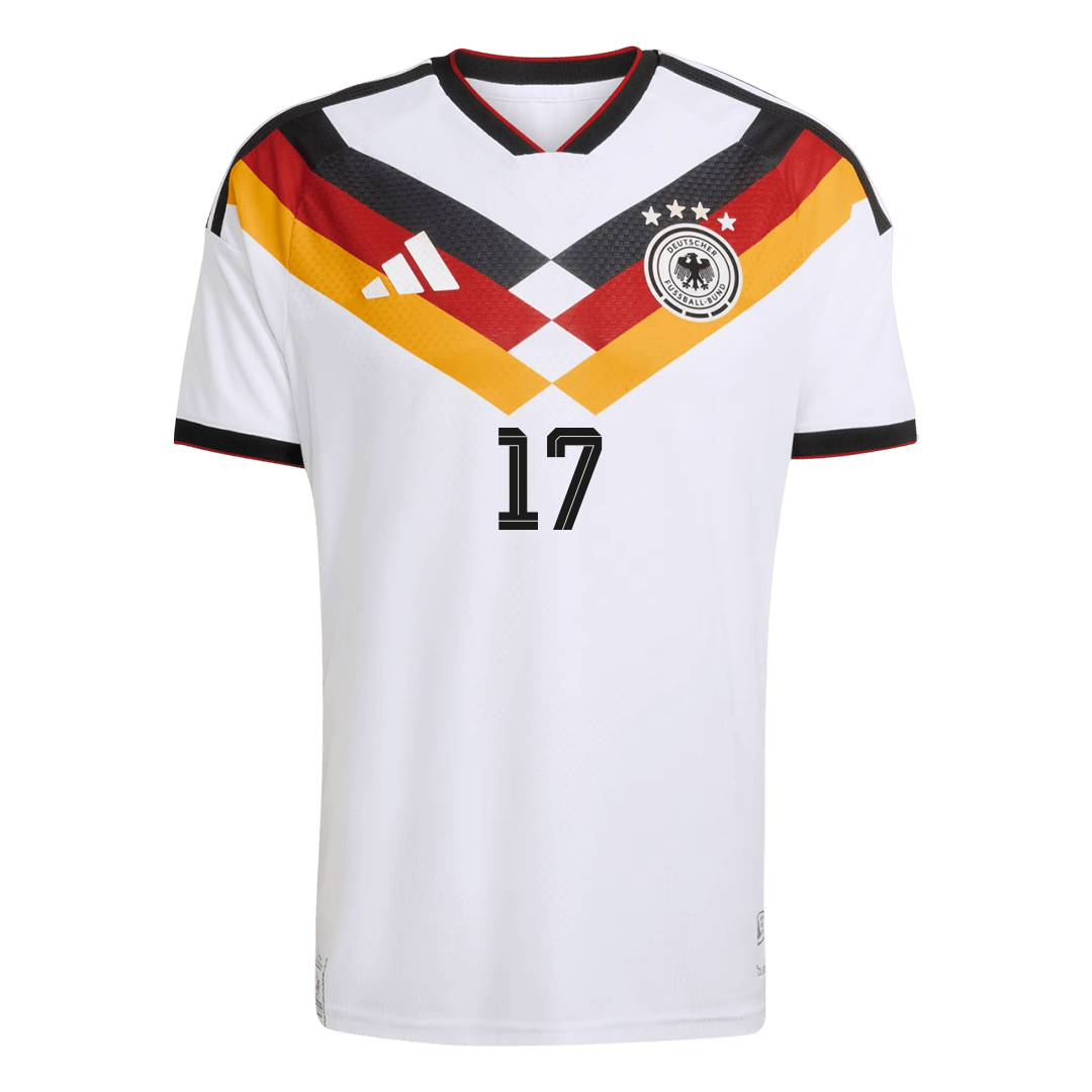 WIRTZ #17 Duitsland Thuistenue WK 2026 Wit Speler