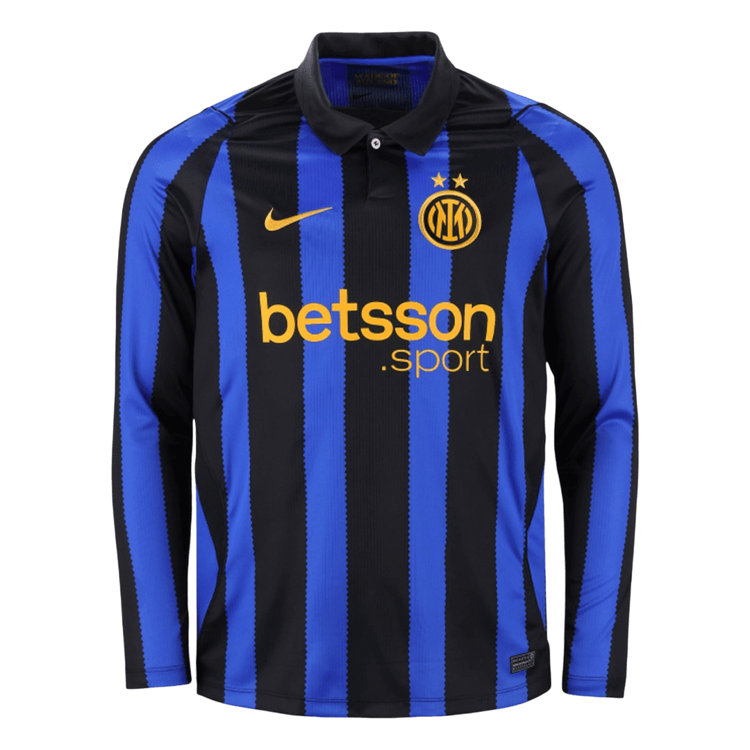 Inter Milan Domicile Maillot Manches Longues 2026/27 Blue&Black Grande Taille