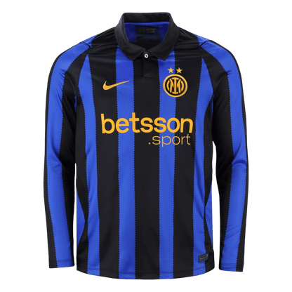 Inter Milan Domicile Maillot Manches Longues 2026/27 Blue&Black Grande Taille