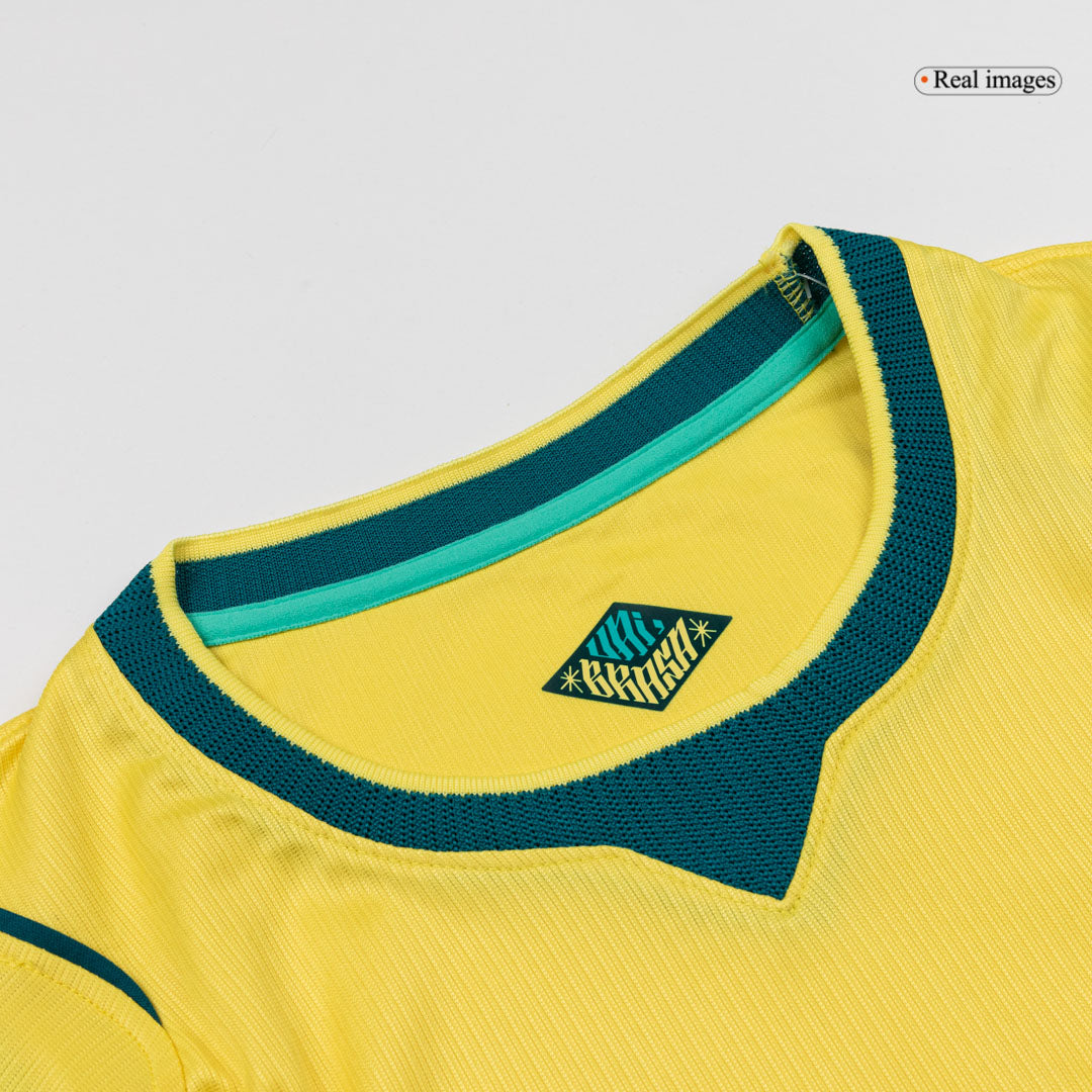 Vente Flash Femme Brésil Domicile Maillot - Coupe du Monde 2026 Jaune