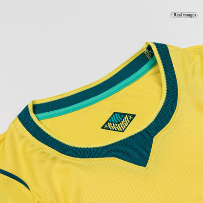 Vente Flash Femme Brésil Domicile Maillot - Coupe du Monde 2026 Jaune