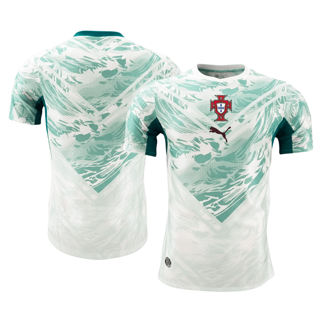 Portugal Uitshirt WK 2026 Wit&Groen Speler