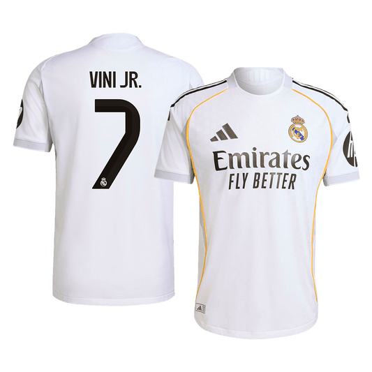 VINI JR. #7 Real Madrid Thuisshirt 2025/26 Authentiek