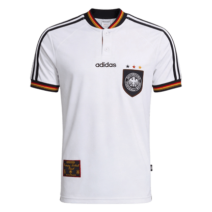 Retro Duitsland Thuis Shirt 1996 Wit