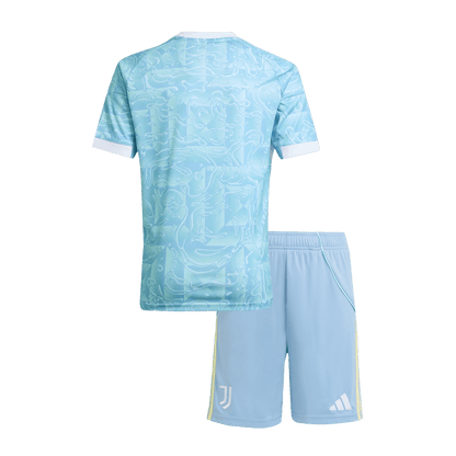 Juventus Uit tenue shirt 2025/26 Junior Blauw