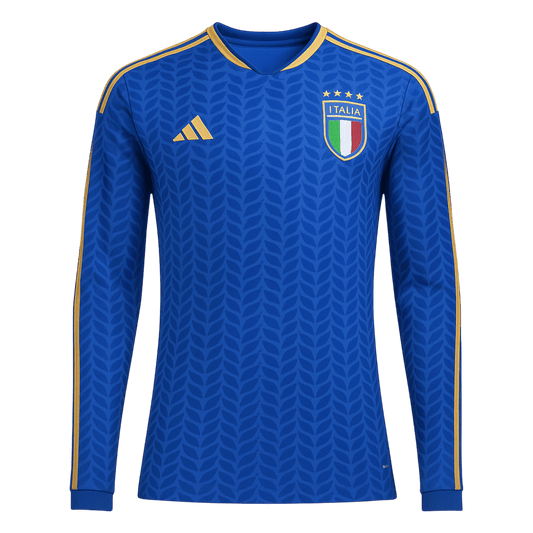 Italië Thuisshirt Lange Mouwen - Wereldbeker 2026 Blauw