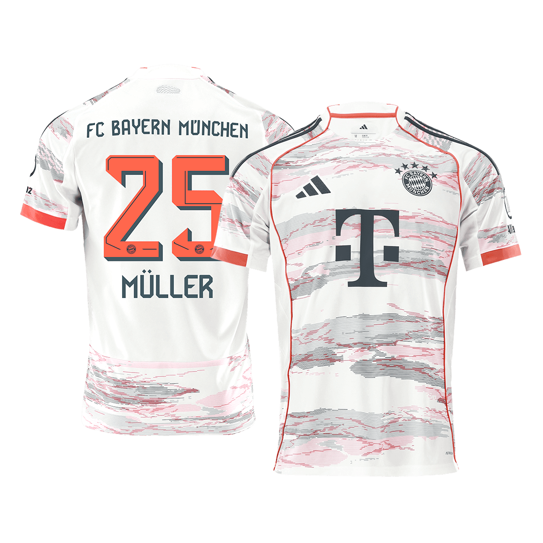 MÜLLER #25 München Uitshirt 2025/26 Wit