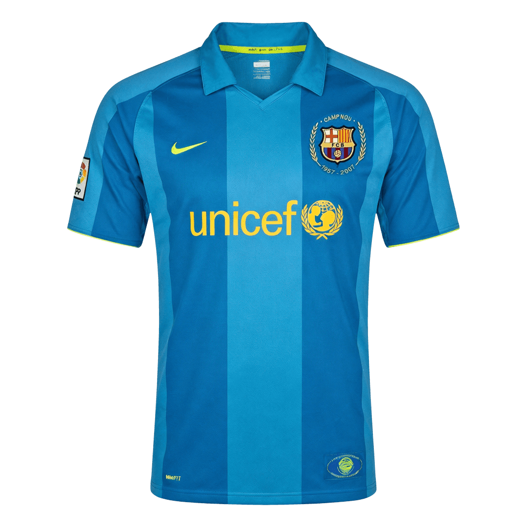 Retro Barcelona Uitshirt 2007/08 Blauw