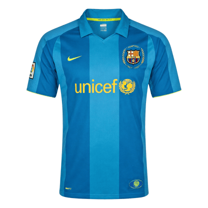 Retro Barcelona Uitshirt 2007/08 Blauw