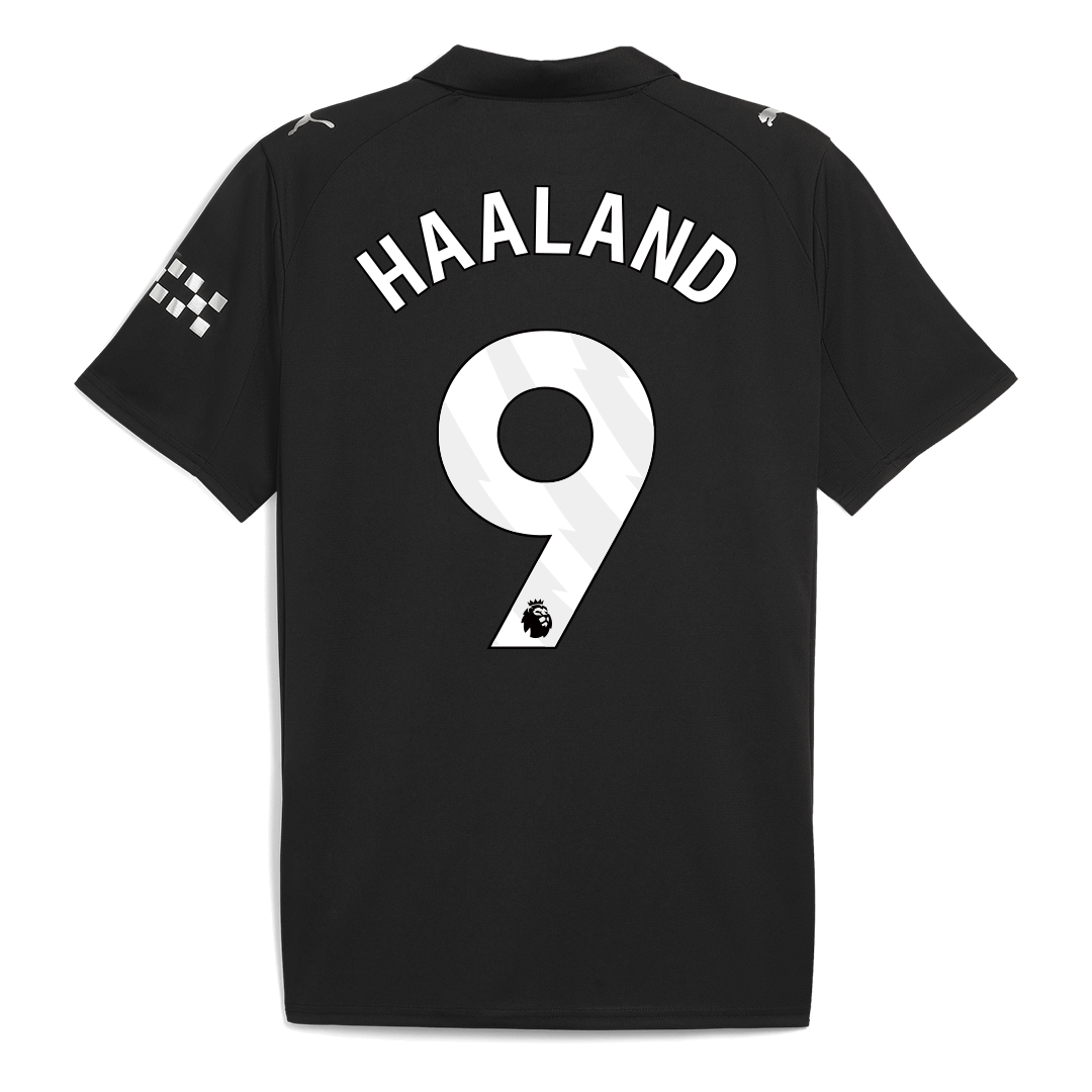HAALAND #9 Manchester City Uitshirt 2025/26 Zwart