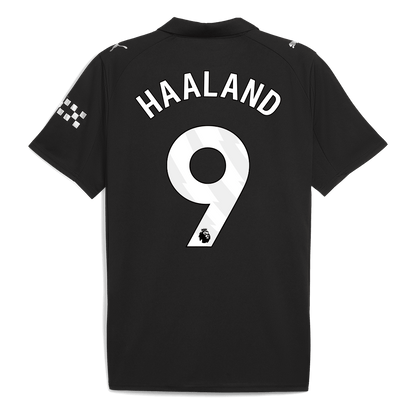 HAALAND #9 Manchester City Uitshirt 2025/26 Zwart