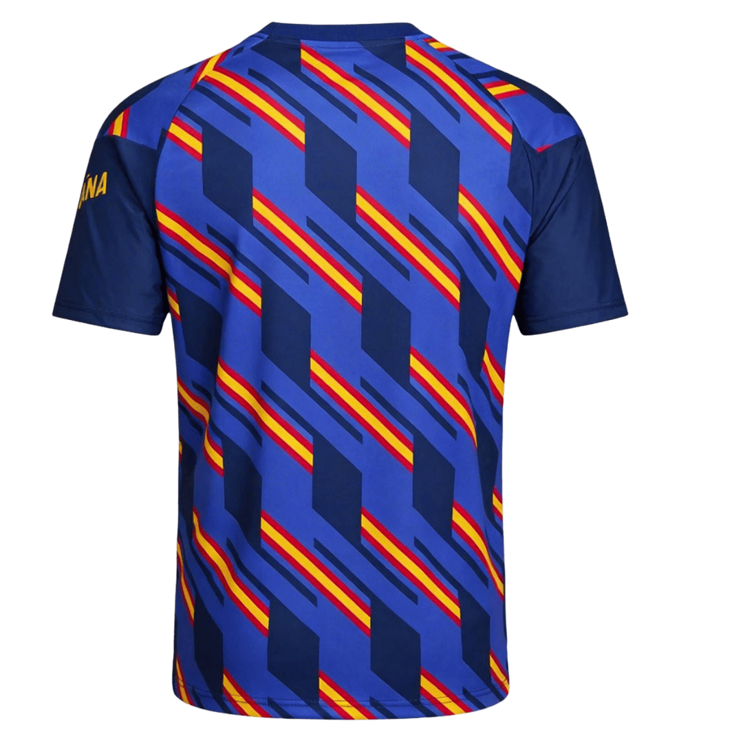 Spanje Pre-Match Shirt - Wereldkampioenschap 2026 Donkerblauw