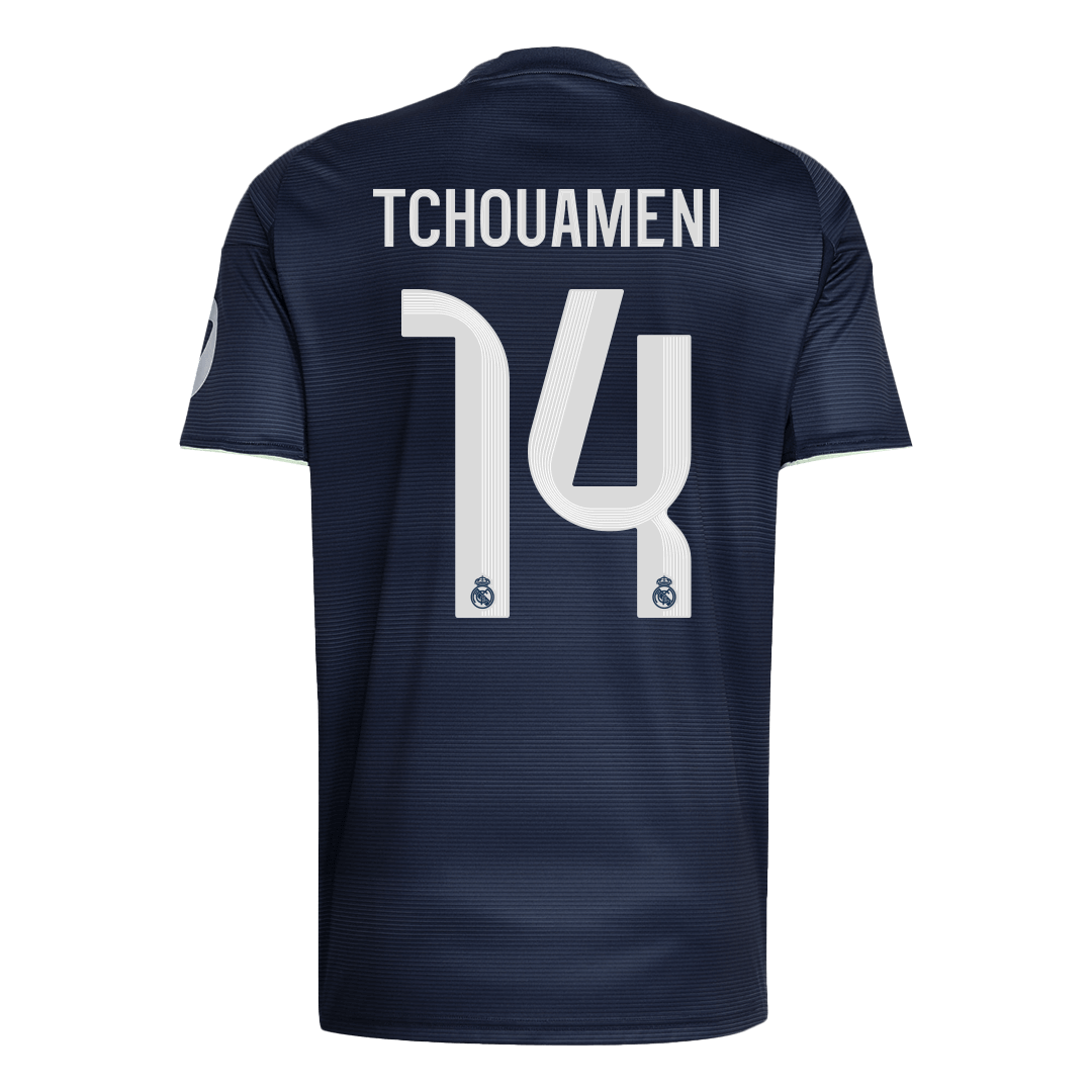 TCHOUAMENI #14 Real Madrid Uitshirt 2025/26 Marineblauw