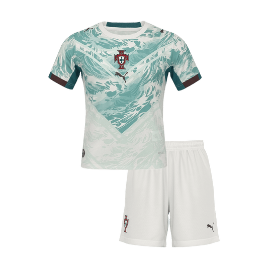 Vente Flash Portugal Extérieur Maillot Kit - Coupe du Monde 2026 Enfant Blanc
