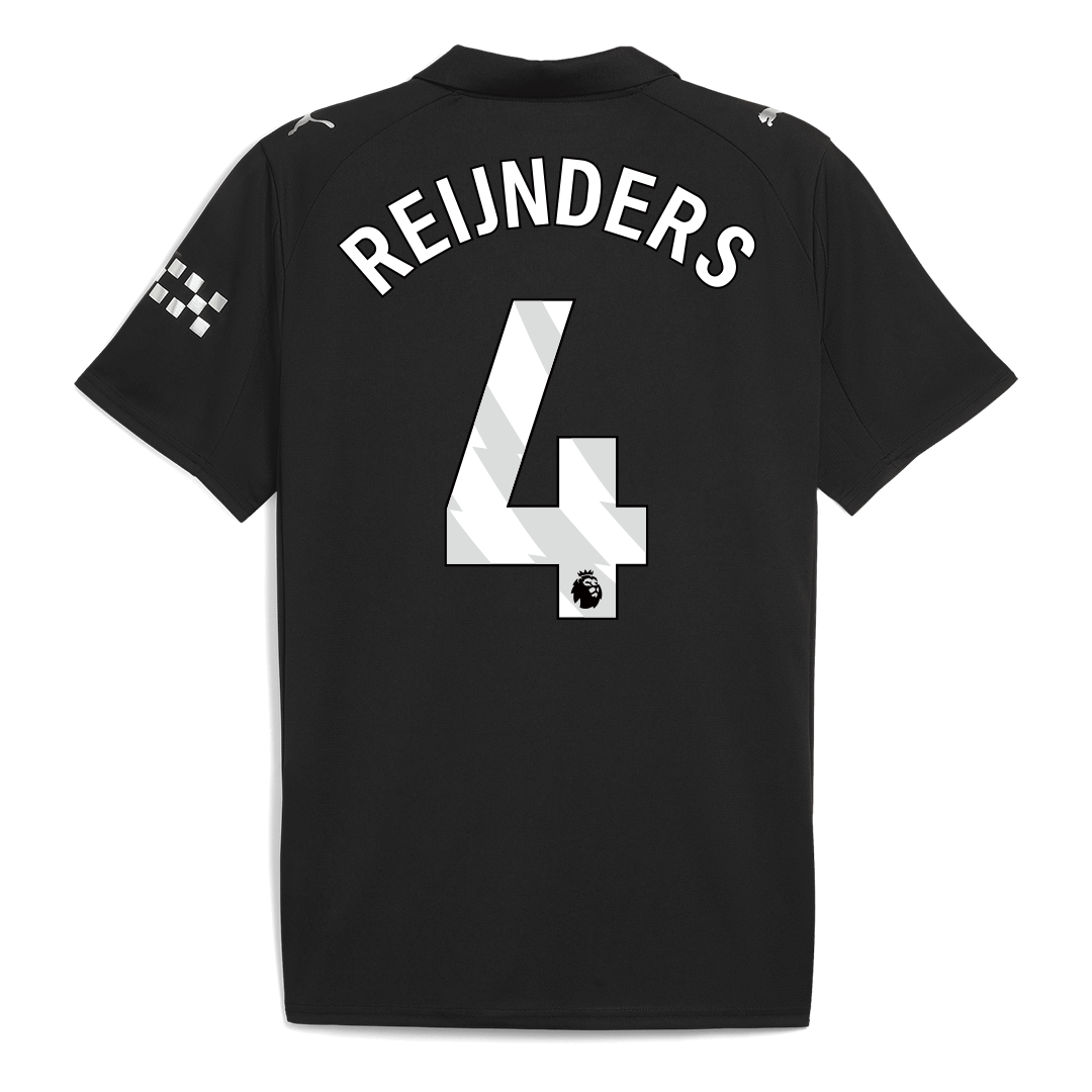 REIJNDERS #4 Manchester City Uitshirt 2025/26 Zwart