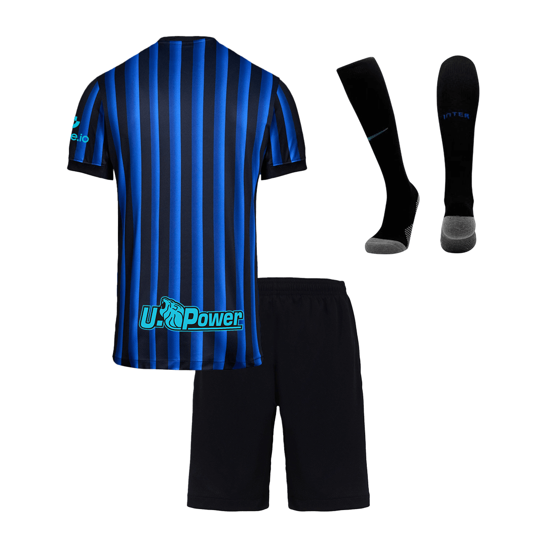 Inter Milan Thuisshirt Kit 2025/26 Junior Blauw&Zwart