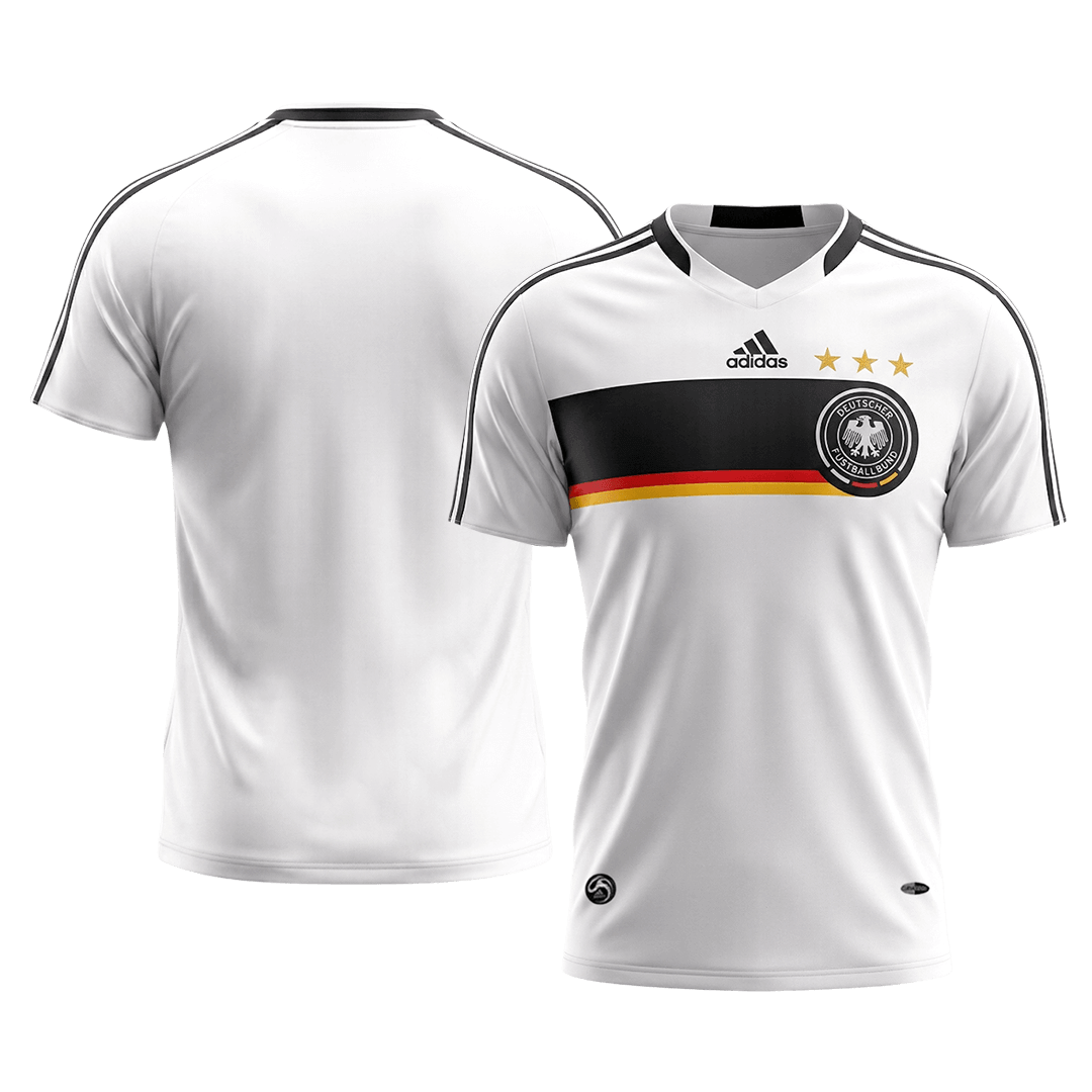 Retro Duitsland Thuisshirt 2008 Wit
