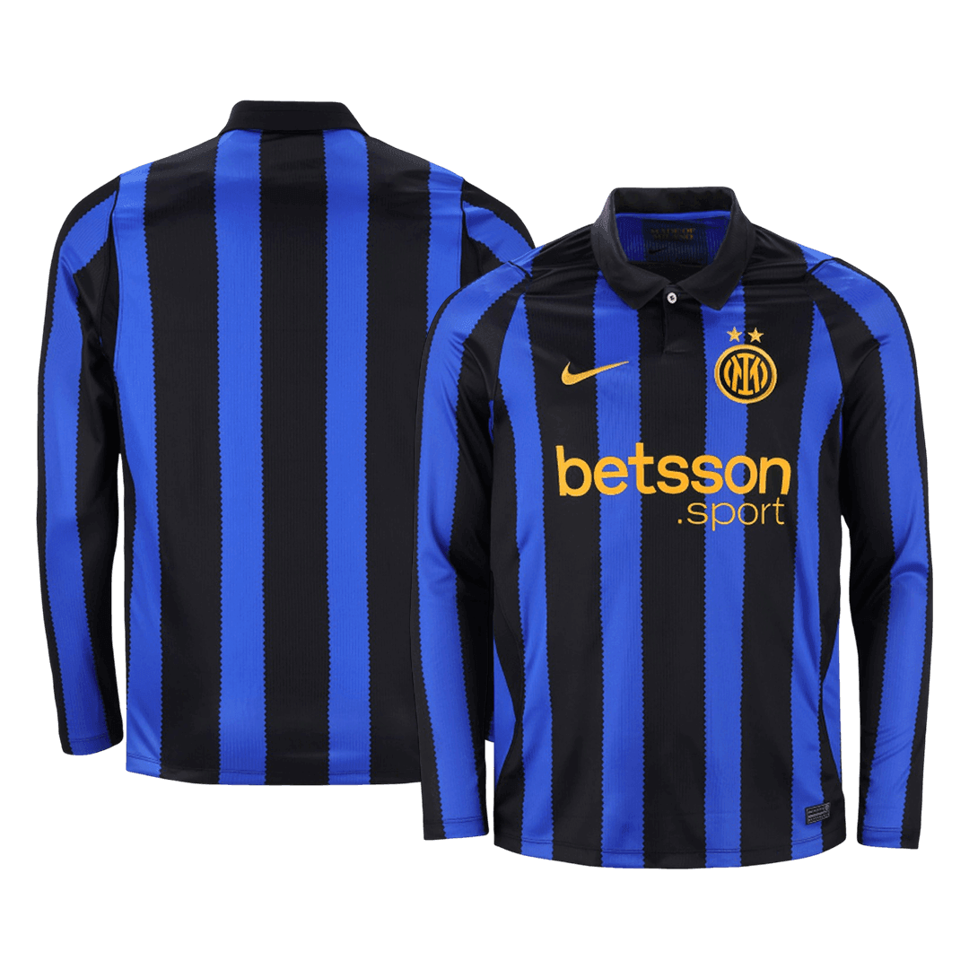 Inter Milan Domicile Maillot Manches Longues 2026/27 Blue&Black Grande Taille