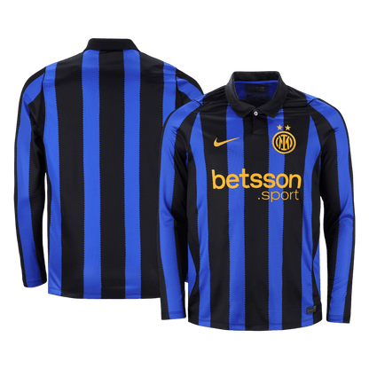 Inter Milan Domicile Maillot Manches Longues 2026/27 Blue&Black Grande Taille