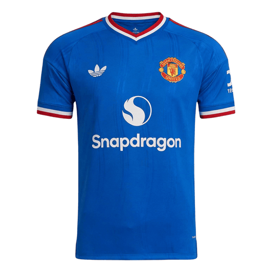 Manchester United Uitshirt 2026/27 Blauw Speler