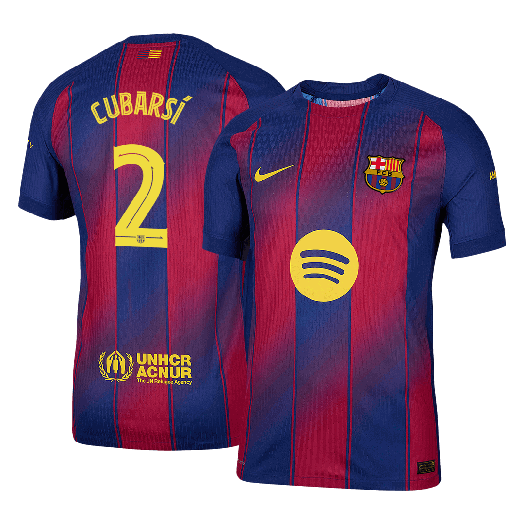 CUBARSÍ #2 Barcelona Thuisshirt 2025/26 Authentiek - UCL