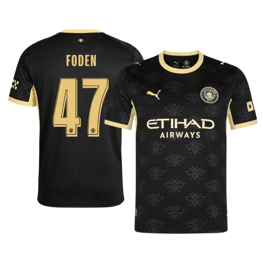 FODEN #47 Manchester City Extérieur Maillot 2026/27 Noir - UCL