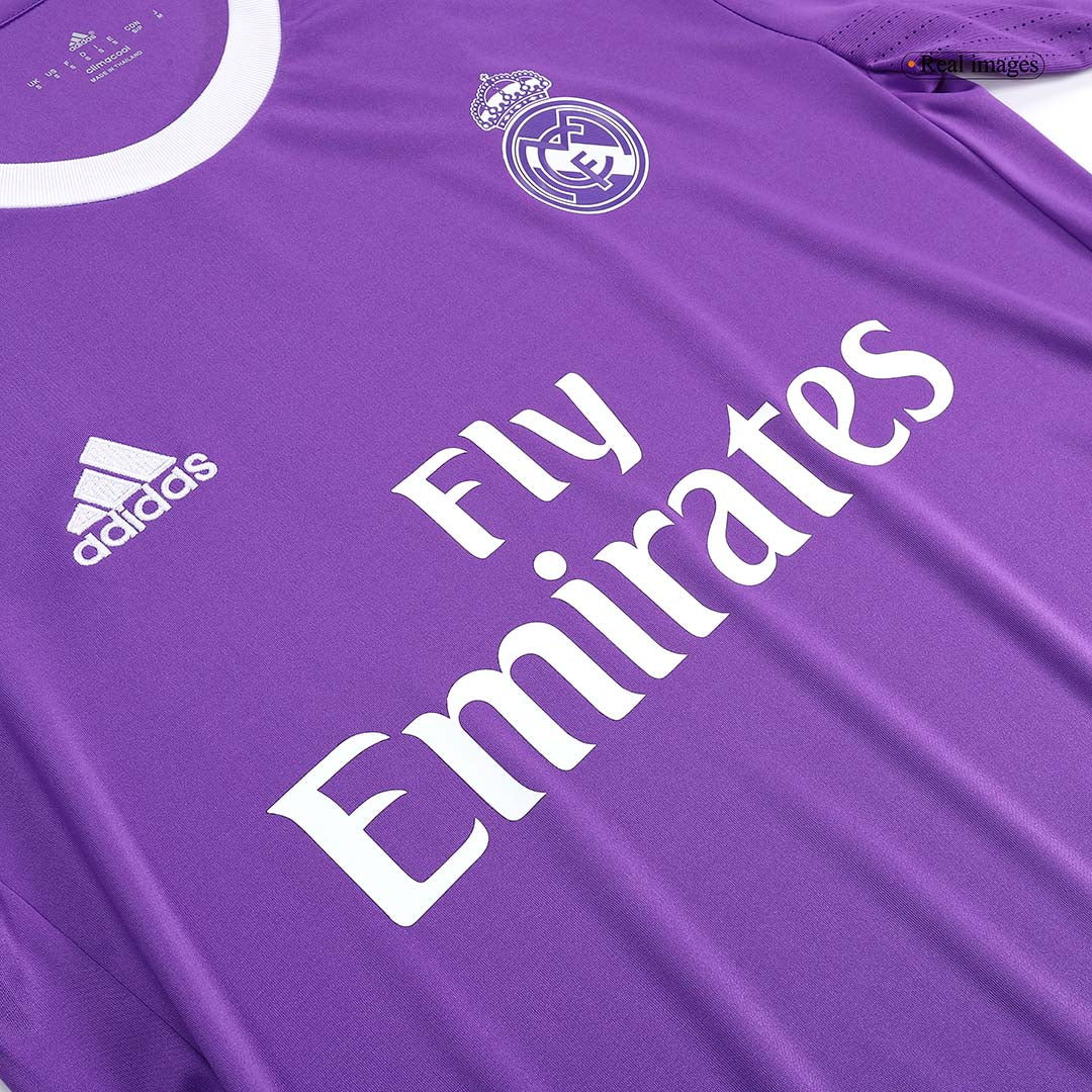 BENZEMA #9 Retro Real Madrid Uit Thuisshirt Lange Mouwen 2016/17