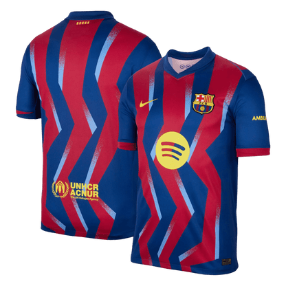 Barcelona Vierde Uitshirt Set 2025/26 Rood & Blauw
