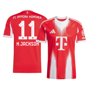 N.JACKSON #11 Munich Domicile Maillot 2025/26 Rouge